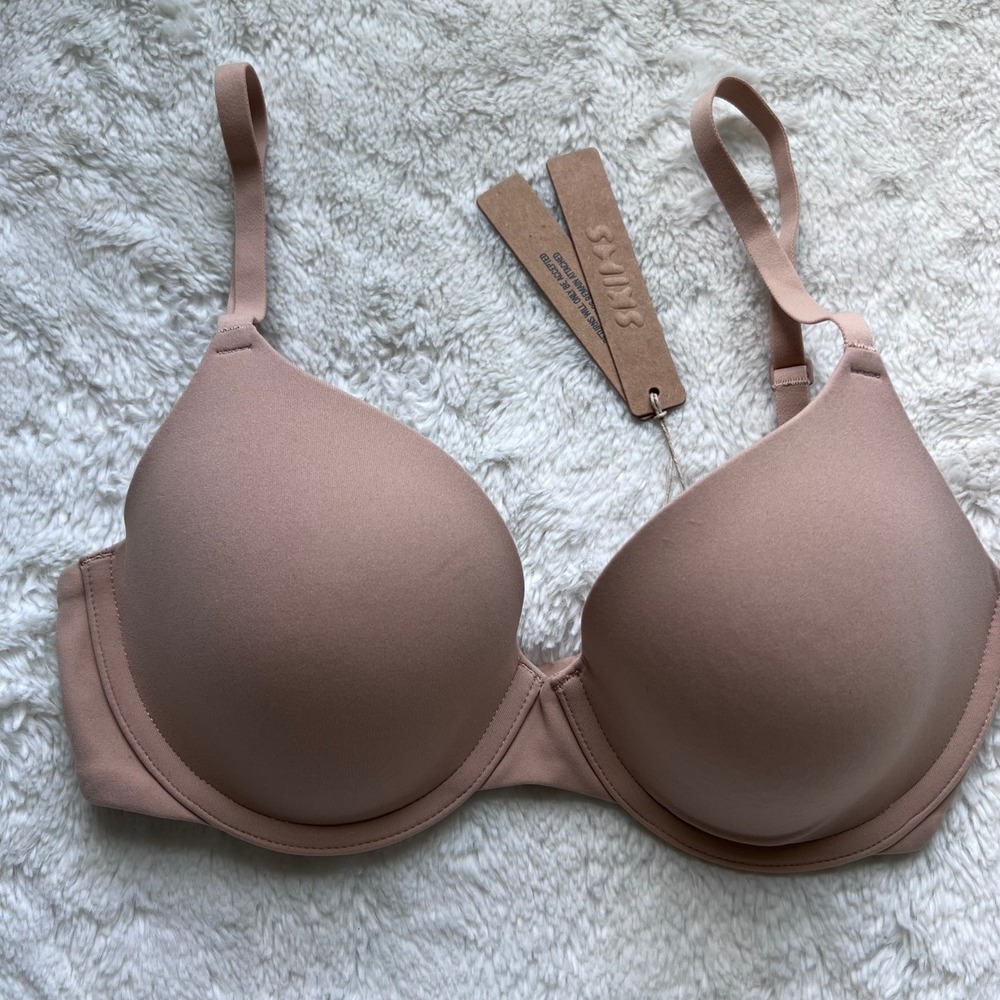 SKIMS Fits Everybody T-Shirt Bra Clay Brown Underwire BA-DEM-9221 Size 30D NEW
